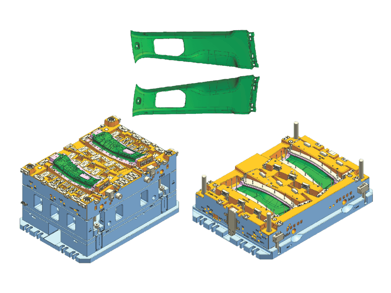 Changan B-pillar Upper Protective Panel (Low-Pressure Injection Molding)