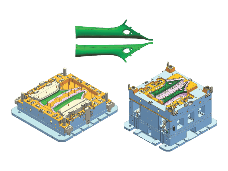 SAIC A-pillar Upper Protective Panel (Low-Pressure Injection Molding)