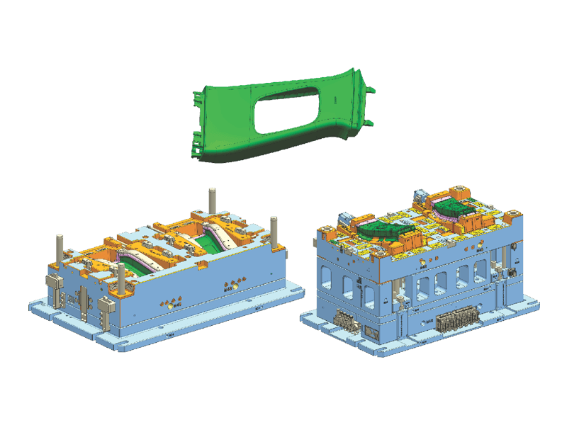 SAIC B-pillar Upper Protective Panel (Low-Pressure Injection Molding)