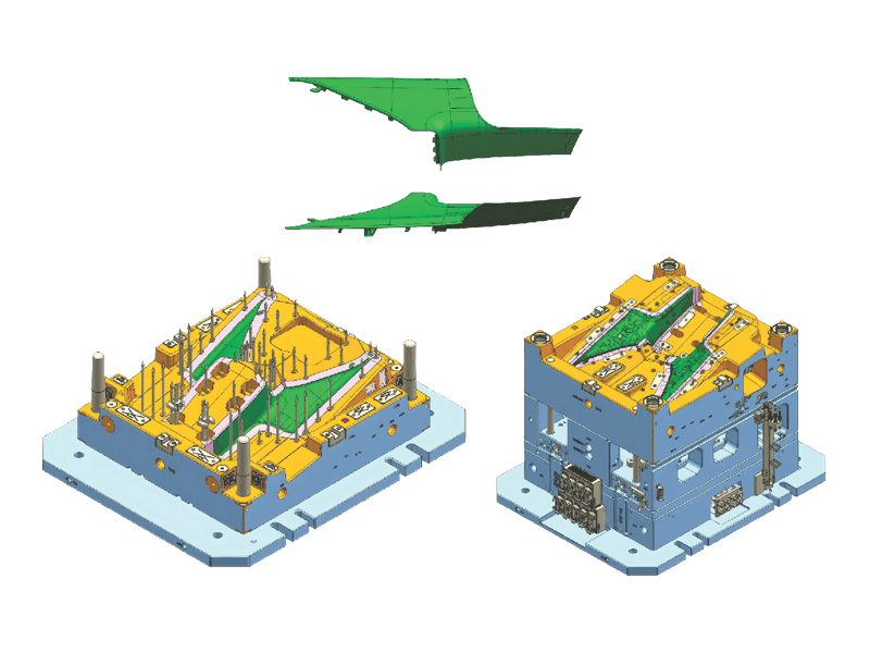 SAIC C-pillar Upper Protective Panel (Low-Pressure Injection Molding)